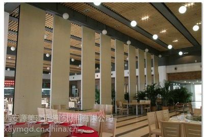 西安活动隔断铝合金活动隔断移动门价格与装饰材料指南